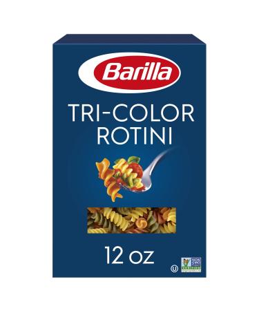 Barilla Tri-Color Rotini Pasta, 12 oz. Box - Non-GMO Pasta Made with Durum Wheat Semolina - Italy's #1 Pasta Brand - Kosher Certified Pasta