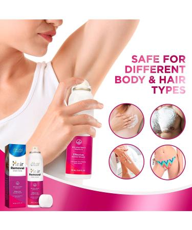 Natural Heals Hair Removal Cream - Effective & Painless Depilatory Foam for Body & Intimate Areas - Women & Men - Buy Online on GoSupps.com
