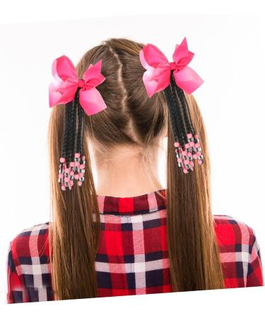 BRIGHTFUFU Ponytail Beads and Dreadlocks Braided Wig for Kids Cosplay Hair Accessory Braided Wig Ponytail Hair Extensions Ponytail Wigs Chemical Fiber Halloween Women's Decorations 29X16CM As Shown - Buy Online on GoSupps.com