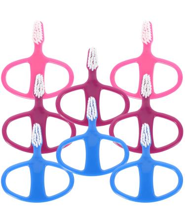 Skisuno 9st false toothbrush toothbrushes for children prostheses toothpaste baby tongue brush prosthesis brush travel toothbrush ergonomic toothbrush children's teeth clean tools girls
