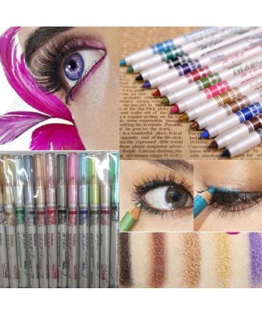 Canserin 12 Colors Eyeliner Pen Shadow Makeup Cosmetic Set - Long-lasting and Vibrant Shades - Buy Online on GoSupps.com