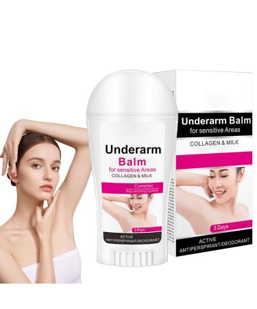 Collagen & Milk Body Balm for Dark Underarm - Skin Lig_htening Body Cream - Armpit Cream for Sensitive Areas - Even Skin Tone Cream for Underarm Dullness Reduce Odor Improve Skin