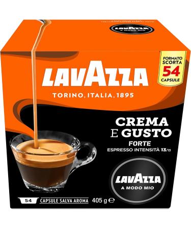 Lavazza A Modo Mio Crema e Gusto Forte 54 Coffee Capsules (2) - Buy Online on GoSupps.com
