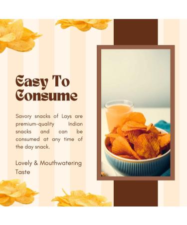  ganaric Lays Magic Masala 50g (Pack of 15) - Crunchy Snacks - Indian Spice Blend - Crispy Snack - Perfect Snack at Work Home or School - Buy Online on GoSupps.com