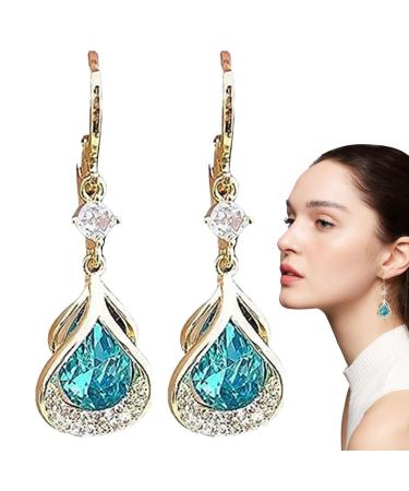 Weight loss earrings crystal earrings |Narrow drops of lymphatic body grenades lymph flow magnetic drops for women with long wear joyivics