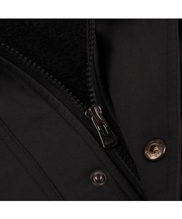 Hanxiulin Men's Oversized Plush Jacket - Warm Lined Fleece Winter Parka | Breathable Black Bladder Fleece Coat - XL - Buy Online on GoSupps.com