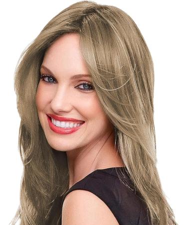 Clip in Bangs Clip in Hair Pieces 18 In Natural Ombre Brown Blonde Curved Clip Bangs Breathable Realistic Lightweight Daily Wear Fake Fringe Human Hair Toppers - Buy Online on GoSupps.com