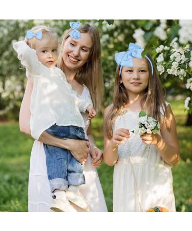 45Pcs Sky Blue School Girls Hair Accessories Kit - Bow Headband, Hair Clips, Ponytail Holder, Hair Barrettes - Perfect Gift for Girls - Buy Online on GoSupps.com