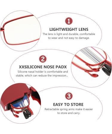 BEZAX Foldable Magnifying Glasses - Practical Reading Glasses for Presbyopia | International Shipping - Buy Online on GoSupps.com