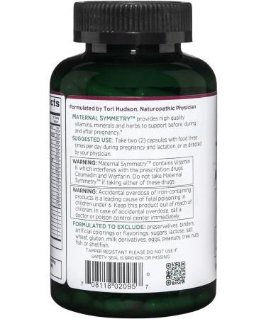 Vitanica Maternal Symmetry Prenatal & Postnatal Vitamins - Vegan, 180 Capsules - Buy Online on GoSupps.com