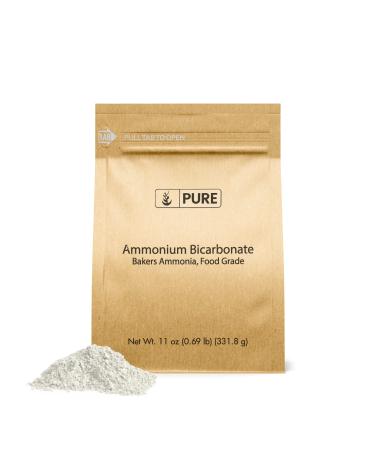 Pure Original Ingredients Ammonium Bicarbonate (11oz) Baker's Ammonia, Traditional Leavening Agent, Food Grade