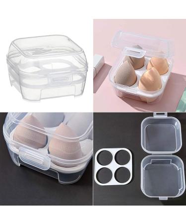 SZYDD Transparent 4 Grids Travel Beauty Powder Puff Storage Box Makeup Drying for - Buy Online on GoSupps.com