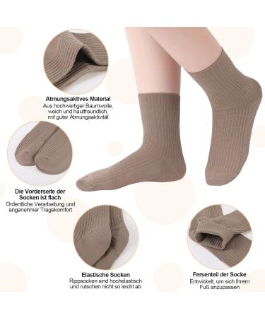 Yamitora Women's Crew Socks - Cute & Comfortable Cotton Knit for Spring Summer & Autumn - 4 Pairs of Aesthetic Sports Socks - Buy Online on GoSupps.com