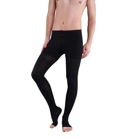 Compression tights AT support tights class 1 open toe (3 black) 3 black