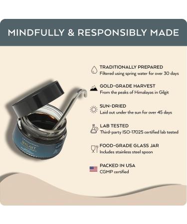 Pure Authentic Himalayan Shilajit Resin - High Potency Gold Grade Shilajit Supplement with Trace Minerals for Men and Women Natural Fulvic Acid for Energy Vitality and Immunity 15g Made in USA - Buy Online on GoSupps.com