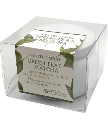 Green Tea & Matcha Scented Candle - Natural Soy Handmade in Japan 4.2 oz 22 Hour Burn Time - Buy Online on GoSupps.com
