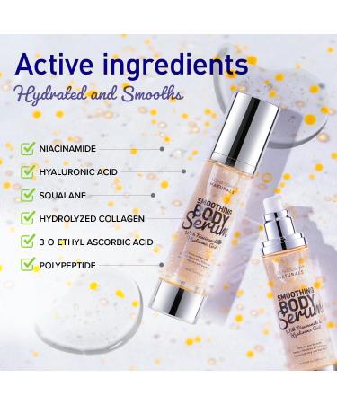 Women s Smoothing Body Serum | Anti-Wrinkle Moisturizer with Niacinamide & Hyaluronic Acid | Revitalizes Dry Skin for All Skin Types - Buy Online on GoSupps.com