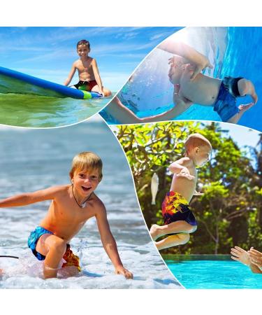 Buy Tuonroad Boys' 3D Print Swimming Shorts | Fast Drying & Funny Beach Trunks for Ages 5-14 | Blue Lightning Design - Buy Online on GoSupps.com