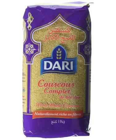 Dari Premium Moroccan Couscous (Whole Wheat), 2.2 Pound (1.0 Kg)