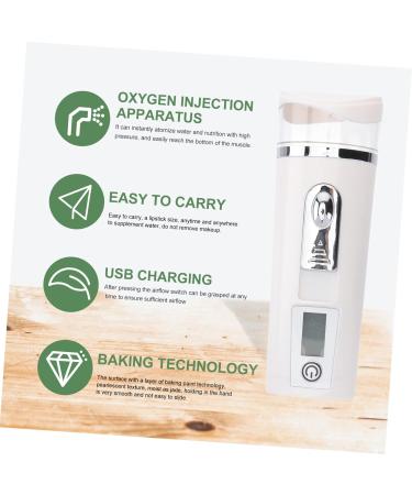 VINTORKY Hydrating Instrument Skin Care Sprayer Portable Cold Water Spray Mini Facial Sprayer Abs White - Buy Online on GoSupps.com