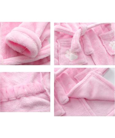 Soft Plush Flannel Hooded Bathrobe for Baby Boys & Girls 0-24 Months - Cute Cat Design Perfect for Newborns & Toddlers - Buy Online on GoSupps.com