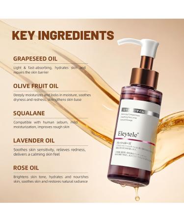 eleytele Korean Facial Oil 3.38 fl oz Hydrating Face Oil for Dry Sensitive & Dull Skin Nourishing Moisturizer for Glowing Smooth Radiant Skin Lightweight Non-Greasy Formula for Daily Skincare - Buy Online on GoSupps.com