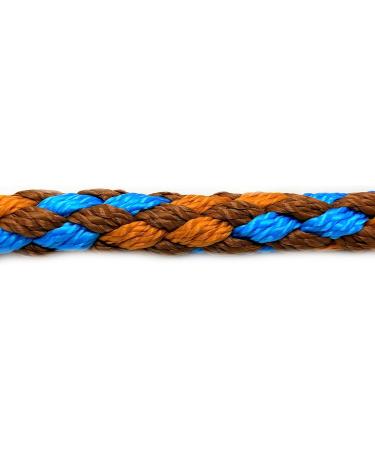 Dog Linen Training Line for Big Dogs up to 80kg - 2m Guide & Practice Lead in 17 Colors Including Hawaii (Brown Curry-Turquoise) - Buy Online on GoSupps.com