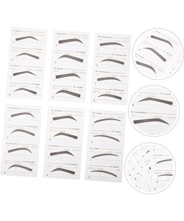 Didiseaon 6 Pcs Stickers Makeup Kit for Women Eyebrow Sticker Tool Eyebrow Card Eyebrow Trimming Miss - Buy Online on GoSupps.com