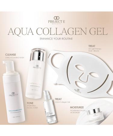 Project E Beauty Aqua Collages Gel - Natural Vitamin C Facial & Eye Serum for Anti-Aging Lifting & Tightening | 50 ml - Buy Online on GoSupps.com