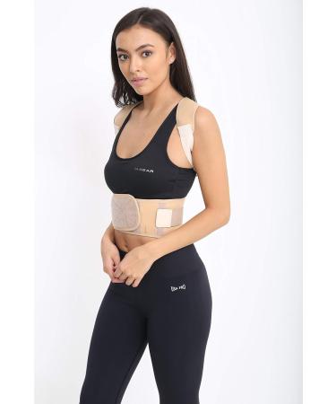 Adjustable Magnetic Posture Corrector Neoprene Straps - 3XL Beige - Buy Online on GoSupps.com