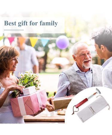 High-Quality Stainless Steel & Wood Back Scratchers - 2 Piece Set 15 Teeth Claw Extendable Up to 62cm - Buy Online on GoSupps.com