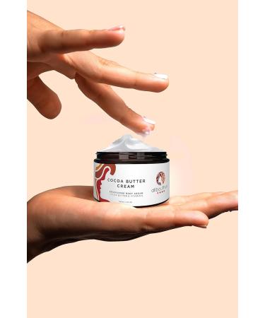 AllBoutHue Cocoa Butter & Vitamin E Body Cream - Healing Moisturizing Non-Greasy Lotion for Dry & Sensitive Skin 8oz - International Shipping Available - Buy Online on GoSupps.com