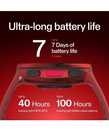 Polar Vantage V2 GPS Smartwatch - Red | Medium-Large | Premium Multisport - Buy Online on GoSupps.com