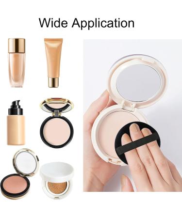 Wellehomi Makeup Powder Puffs Triangle Velour Powder Puffs with Round Powder Puffs Apply for Daily Makeup Such as Foundation Cream Blush (Black) Black 3pcs - Buy Online on GoSupps.com