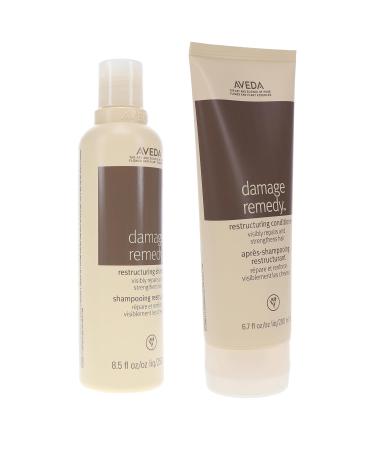Aveda Damage Remedy Shampoo & Conditioner Duo | 8.5 oz Shampoo & 6.7 oz Conditioner | Best for Damaged Hair - International Shipping Available - Buy Online on GoSupps.com
