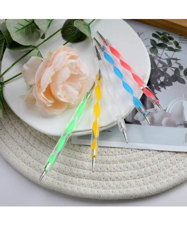 MSKS 5Pcs Two Way Nail Dotting Pen Set for DIY Nail Art Design - Gel Polish Decoration Tool - Buy Online on GoSupps.com