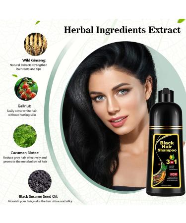 Instant Black Hair Dye Shampoo for Men & Women - Long Lasting Color in 10-15 Minutes - Buy Online on GoSupps.com