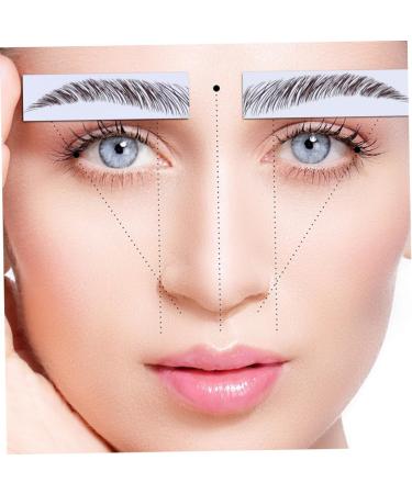 Housoutil 4pcs Eyebrow Stickers False Eyebrows for Women Water Transfer Eyebrow Sticker 6d Template Make up - Buy Online on GoSupps.com