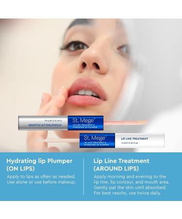 Lip Line Treatment & Hydrating Lip Plumper - 2-in-1 Anti-Wrinkle Lip Repair with Peptide, Squalane & Vitamin E - Lip Moisturizer, Filler, Primer & Gloss - Buy Online on GoSupps.com