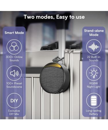 Hotmoon Omini Sleep Machine - Portable White Noise Smart Sound Machine with Light, 300+ Non Looping Sounds, Adjustable Brightness - Perfect for Sleep Aid, Office Privacy, Meditation - Great Registry Gift - Buy Online on GoSupps.com