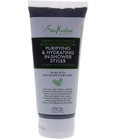 Shea Moisture Green Coconut And Activated Charcoal Purifying And Hydrating In-Shower Styler For Unisex 6 Oz Gel - Buy Online on GoSupps.com