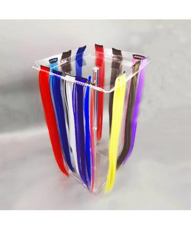 Hair Extension Holder Acrylic Hair Extension Stand Wigs Styling Tool Hair Hanger Professional Transparent Braiding Rack Hair Extension Separator Holder for Hair Salon Home - Buy Online on GoSupps.com