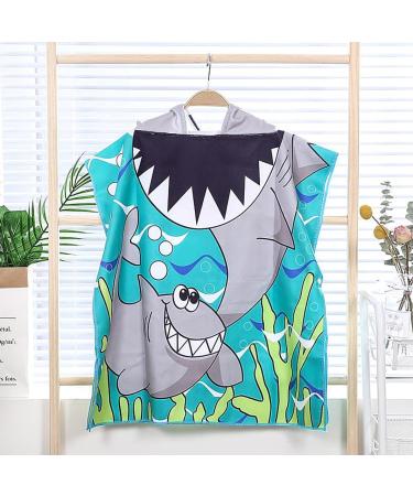 Supgomax Hooded Bathing Poncho for Kids - Cartoon Beach Towels Absorbent Baby Hooded Towels for Swimming and Shower - Buy Online on GoSupps.com
