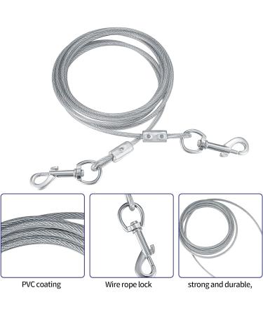 Heavy Duty Dog Stake 40cm With 3m Dog Chains for Outside Steel Spiral Dog Stake for Camping Dog Ground Spike for Outdoor Yard and Camping Puppy Pet and Medium Dogs (Up To 125 Lbs) - Buy Online on GoSupps.com