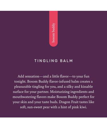 Pure Romance Bosom Buddy Tingling Flavored Lip & Nipple Balm - Dragon Fruit .35 oz | International Shipping Available - Buy Online on GoSupps.com