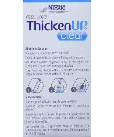 Resource Thickenup Clear Instant Food and Drink Thickener sachets 288 count - Buy Online on GoSupps.com