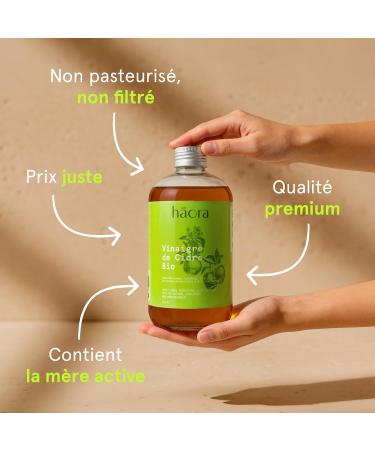 Vinaigre de Cidre de pomme BIO avec la m re - Fabrication 100% fran aise - R gulateur naturel de Glyc mie - Digestion facile - Immunit Renforc e - Non Pasteuris & Non Filtr - Haora - Buy Online on GoSupps.com