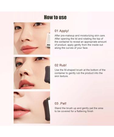 Lightweight Makeup Base 20g Facial Compact Bar with Brush Included | 2 in 1 Color Concealer Waterproof Long Lasting Evens Skin Tone for Women and Men - Buy Online on GoSupps.com