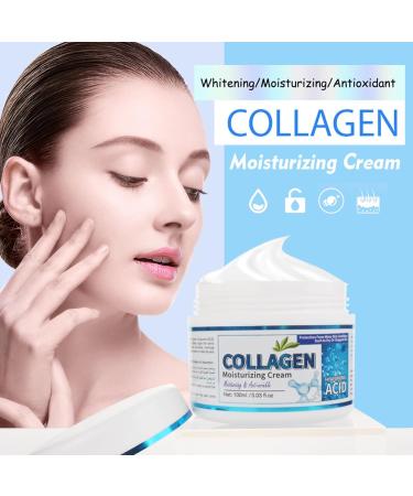  Eazerom 34 Collagen Face Cream 100g Moisturizing Anti-Aging Day and Night Cream Collagen Age Filler Face Cream with Hyaluronic Acid and Collagen for Wrinkles and Dark Spots - Buy Online on GoSupps.com