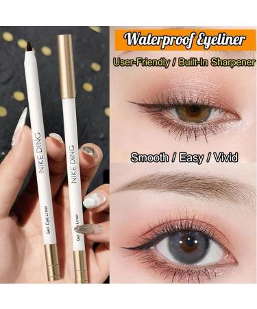 Heykomi Non-Smudging Waterproof and Long-Lasting Eyeliner Pencil Heykomi Makeup Waterproof Eye Liner Pencils Quick Drying Long Lasting Waterproof and Sweat Proof Eyeliner (2PCS Brown) - Buy Online on GoSupps.com